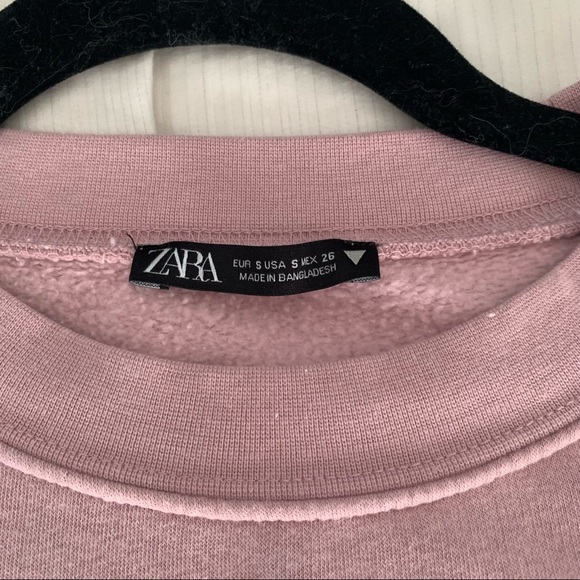 Zara Oversized Pink Crewneck Sweater - Picture 2 of 4